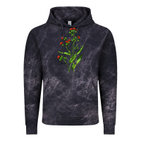 Cloud Black Tassel Flower Illustrations Vintage Hoodie - LillyAllenDesigns
