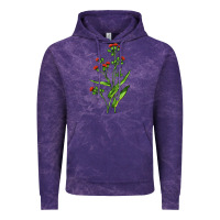 Cloud Purple Tassel Flower Illustrations Vintage Hoodie - LillyAllenDesigns