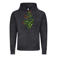 Vintage Black Tassel Flower Illustrations Vintage Hoodie - LillyAllenDesigns