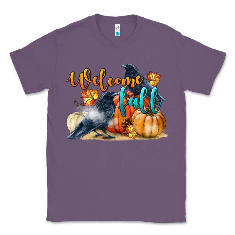 Welcome Fall With Crow Classic Tee by LillyAllenDesigns | Teevron