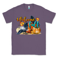 Lavender Welcome Fall With Crow Classic Tee - LillyAllenDesigns