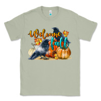 Matcha Welcome Fall With Crow Classic Tee - LillyAllenDesigns
