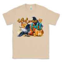 Mushroom Welcome Fall With Crow Classic Tee - LillyAllenDesigns