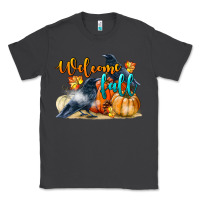 Smoke Welcome Fall With Crow Classic Tee - LillyAllenDesigns