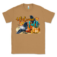 Toasted Coconut Welcome Fall With Crow Classic Tee - LillyAllenDesigns