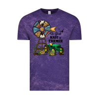 Cloud Purple So God Made a Farmer Vintage Tee - JahusDesignShop