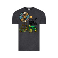 Vintage Black So God Made a Farmer Vintage Tee - JahusDesignShop