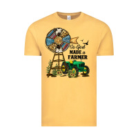 Vintage Mustard So God Made a Farmer Vintage Tee - JahusDesignShop