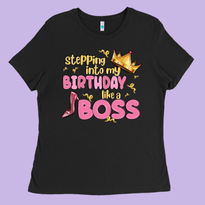Birthday Boss Ladies Tee Designed By Maliassmallbusiness