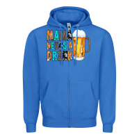 True Royal Mama Needs a Drink Zipper Hoodie - CowCowDesign