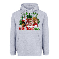 Heather Grey christmas wishes gingerbread kisses Heavyweight Hoodie - FaDigitalArtStudio