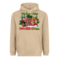 Christmas Wishes Gingerbread Kisses Heavyweight Hoodie | Teevron