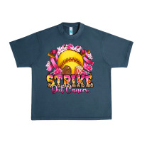 Midnight Navy strike out cancer softball Urban Heavy Tee - Artiststas