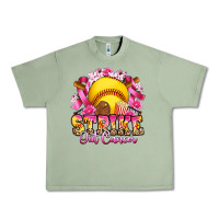 Oil Green strike out cancer softball Urban Heavy Tee - Artiststas