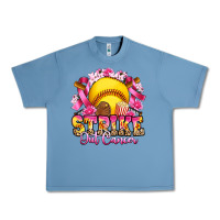 Pebble Blue strike out cancer softball Urban Heavy Tee - Artiststas