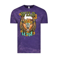 Cloud Purple wild west Vintage Tee - Artiststas