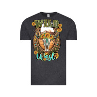 Vintage Black wild west Vintage Tee - Artiststas