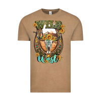 Vintage Coffee wild west Vintage Tee - Artiststas