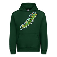 Forest Green Papilio Machaon Caterpillar Urban Hoodie - LillyAllenDesigns