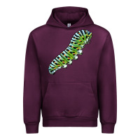 Mauve Wine Papilio Machaon Caterpillar Urban Hoodie - LillyAllenDesigns