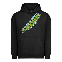 Pigment Black Papilio Machaon Caterpillar Urban Hoodie - LillyAllenDesigns