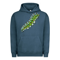 Pigment Midnight Navy Papilio Machaon Caterpillar Urban Hoodie - LillyAllenDesigns