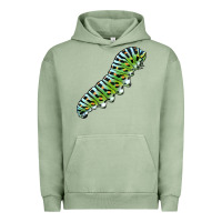 Pigment Oil Green Papilio Machaon Caterpillar Urban Hoodie - LillyAllenDesigns