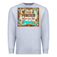 Heather Grey cutest pumpkin in the patch Premium Sweatshirt - BundleAndBundleShop