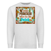 Oatmeal Heather cutest pumpkin in the patch Premium Sweatshirt - BundleAndBundleShop