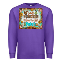 Purple cutest pumpkin in the patch Premium Sweatshirt - BundleAndBundleShop