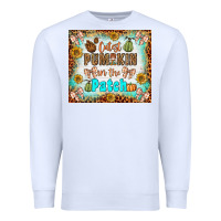 White cutest pumpkin in the patch Premium Sweatshirt - BundleAndBundleShop