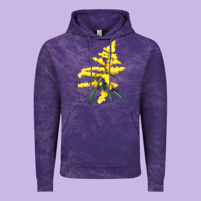 Botanical Goldenrod Illustrations Vintage Hoodie Designed By Lillyallendesigns