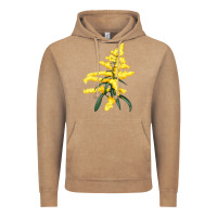 Vintage Coffee Botanical Goldenrod Illustrations Vintage Hoodie - LillyAllenDesigns