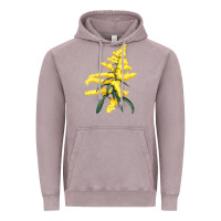 Vintage Zinc Botanical Goldenrod Illustrations Vintage Hoodie - LillyAllenDesigns