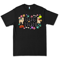 Black dog mom Premium Tee - MaliasSmallBusiness