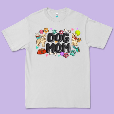 Dog Mom Premium Tee Designed By Maliassmallbusiness