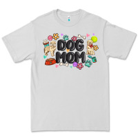 Dove Grey dog mom Premium Tee - MaliasSmallBusiness