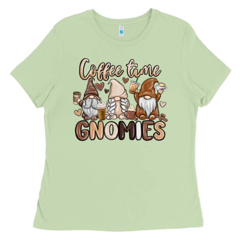 Coffee Time Gnomies Ladies Tee by MaliasSmallBusiness | Teevron