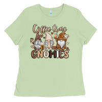 Matcha coffee time gnomies Ladies Tee - MaliasSmallBusiness
