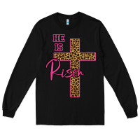 Black He Is Risen Leopard Long Sleeve Tee - Bettercallsaul