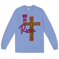 Colony Blue He Is Risen Leopard Long Sleeve Tee - Bettercallsaul