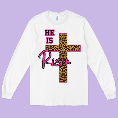 He Is Risen Leopard Long Sleeve Tee Designed By Bettercallsaul