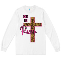White He Is Risen Leopard Long Sleeve Tee - Bettercallsaul