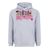 Heather Grey Xoxo Hugs And Kisses Valentine's Day Heavyweight Hoodie - FaDigitalArtStudio