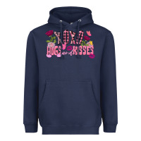 Navy Xoxo Hugs And Kisses Valentine's Day Heavyweight Hoodie - FaDigitalArtStudio