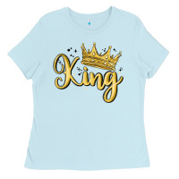 Baby Blue king Ladies Tee - MaliasSmallBusiness