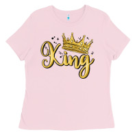 Bubblegum Pink king Ladies Tee - MaliasSmallBusiness