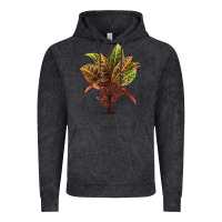 Vintage Black Croton Vintage Hoodie - LillyAllenDesigns