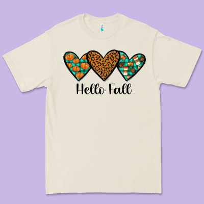 Hello Fall Premium Tee Designed By Jahusdesignshop