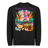 Black Happy Easter Day truck Heavyweight Sweatshirt - HowdyJamesFarm